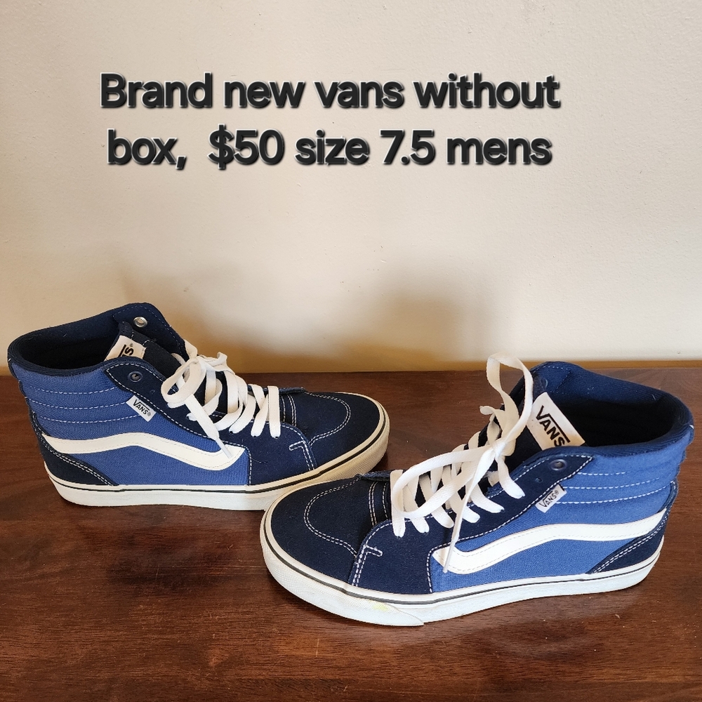 Brand new high top vans